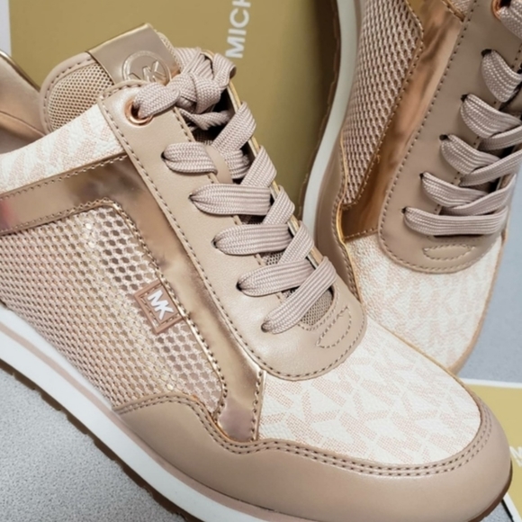 michael kors heeled trainers